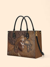 African Roots Premium Leather Handbag QR0TD157
