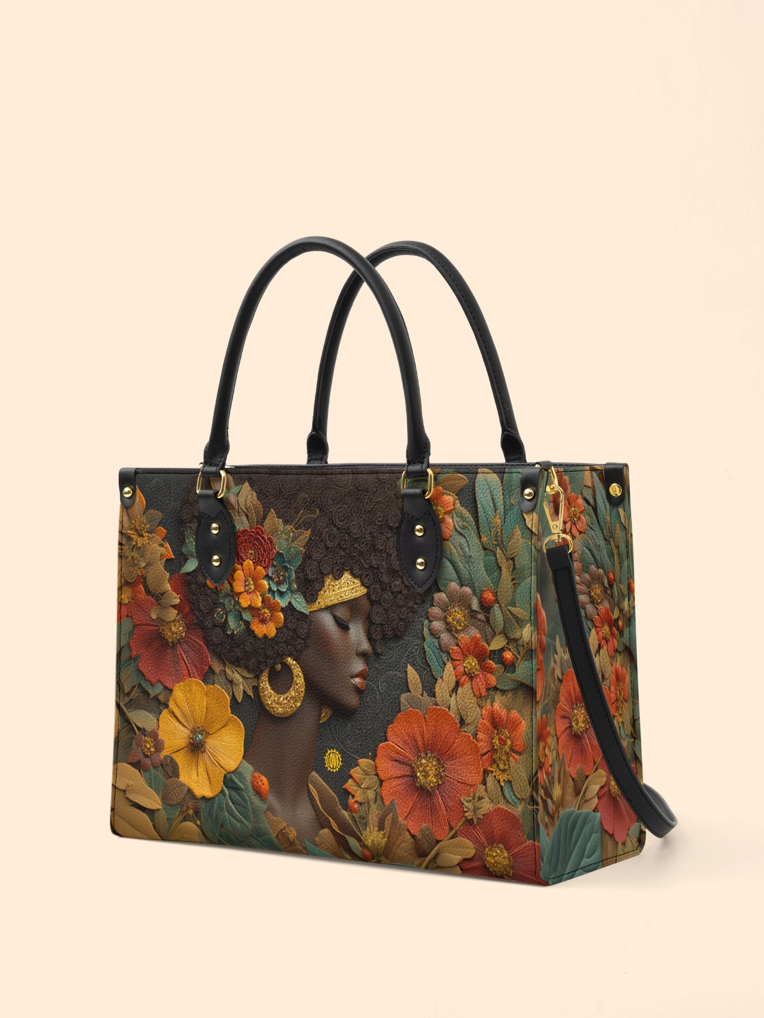 Golden Silence Premium Leather Handbag QR0XD137