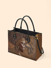 African Roots Premium Leather Handbag QR0TD157