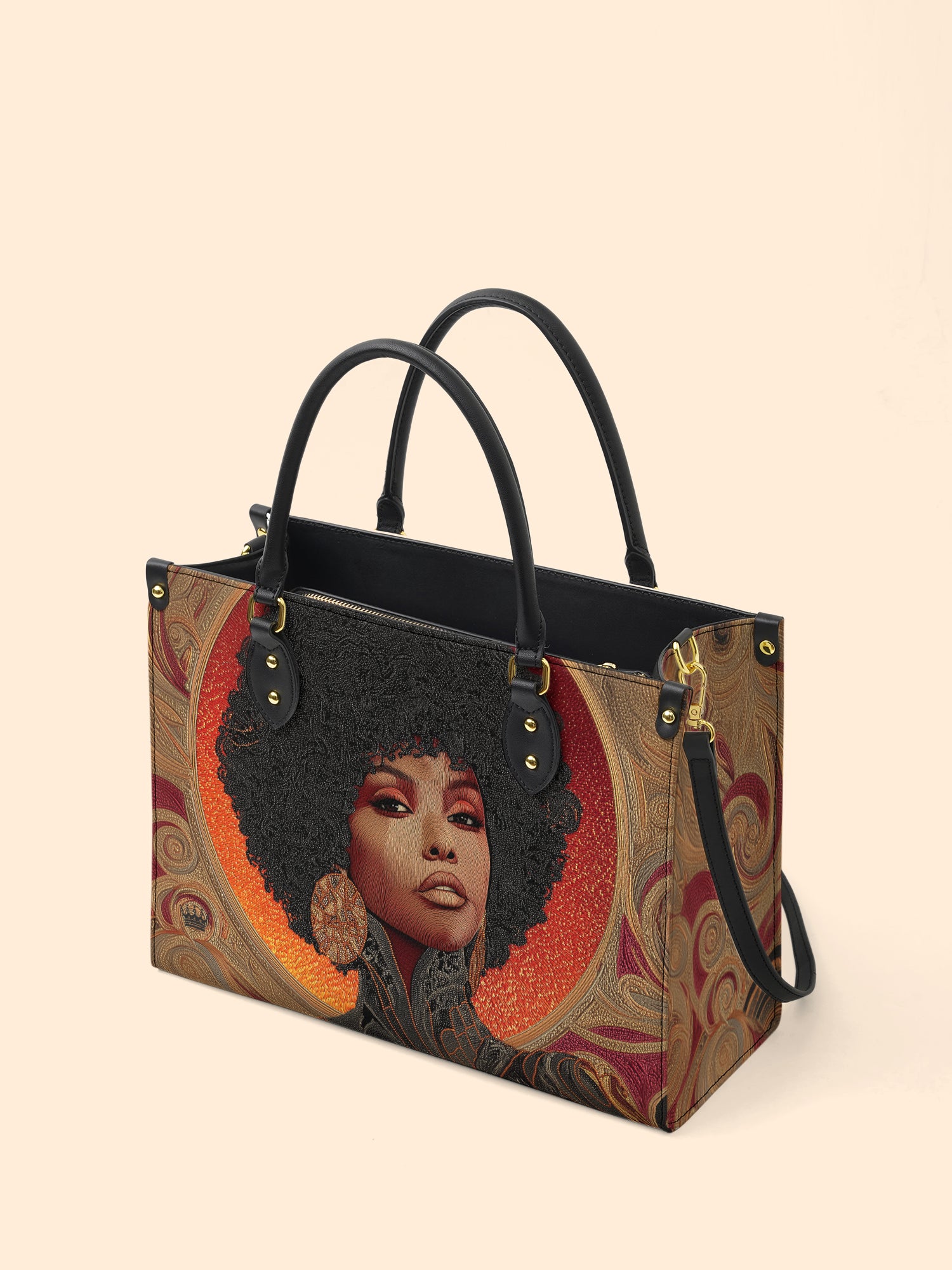 Melanin Muse Premium Leather Handbag QR0XD225