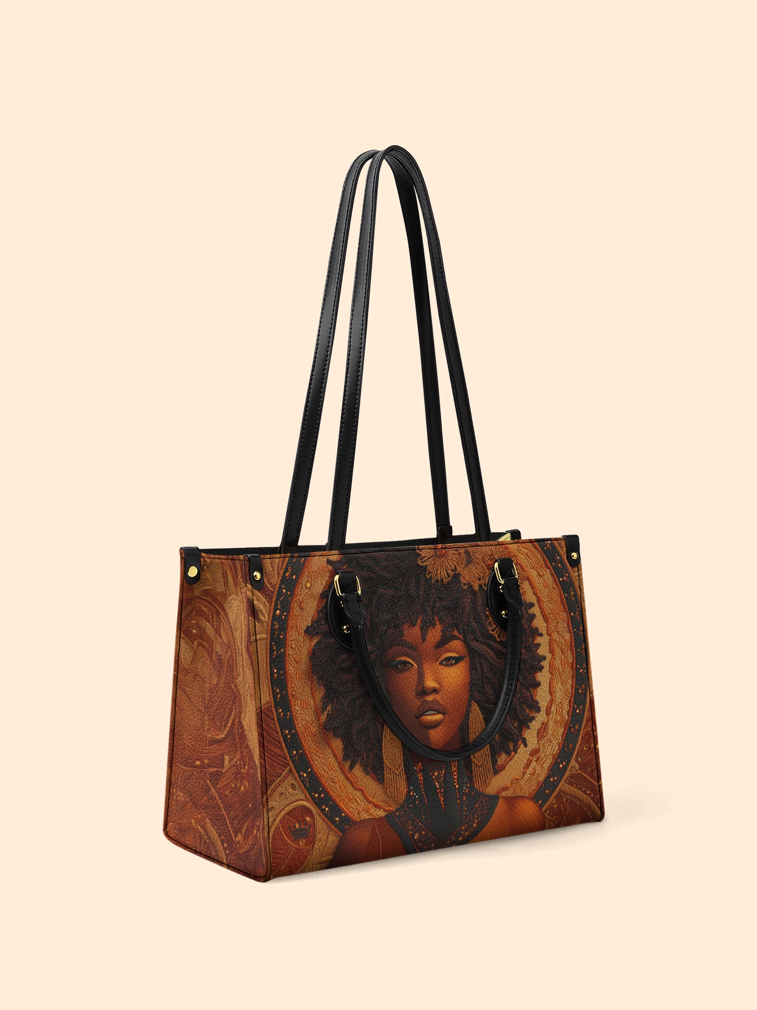 Obsidian Muse Premium Leather Handbag QR0XD227