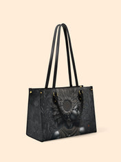 Black Orbit Premium Leather Handbag QR0XD243