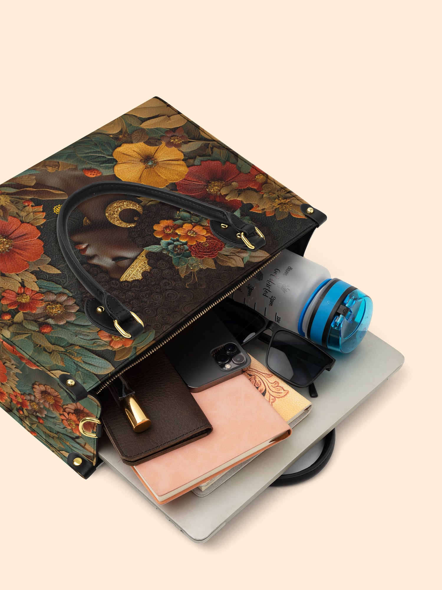 Golden Silence Premium Leather Handbag QR0XD137