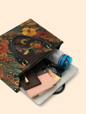 Golden Silence Premium Leather Handbag QR0XD137