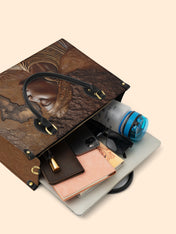 African Roots Premium Leather Handbag QR0TD157