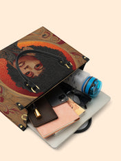 Melanin Muse Premium Leather Handbag QR0XD225