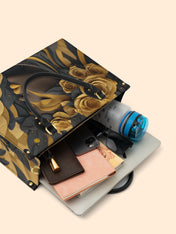 Melanin Bloom Premium Leather Handbag QR0TD109