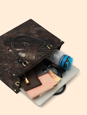 Crown Bloom Premium Leather Handbag QR0XD182