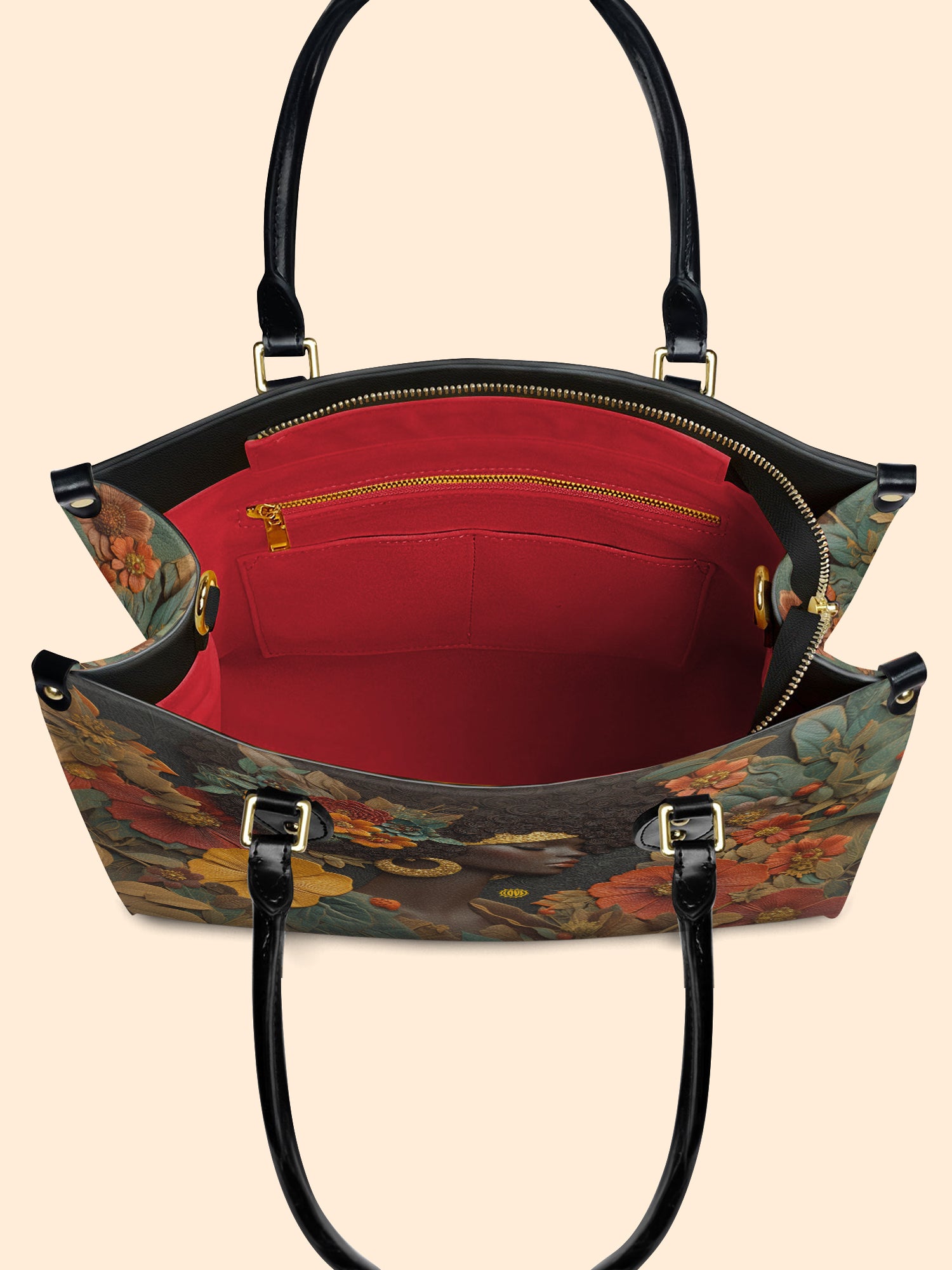 Golden Silence Premium Leather Handbag QR0XD137