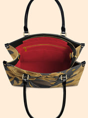 Melanin Bloom Premium Leather Handbag QR0TD109