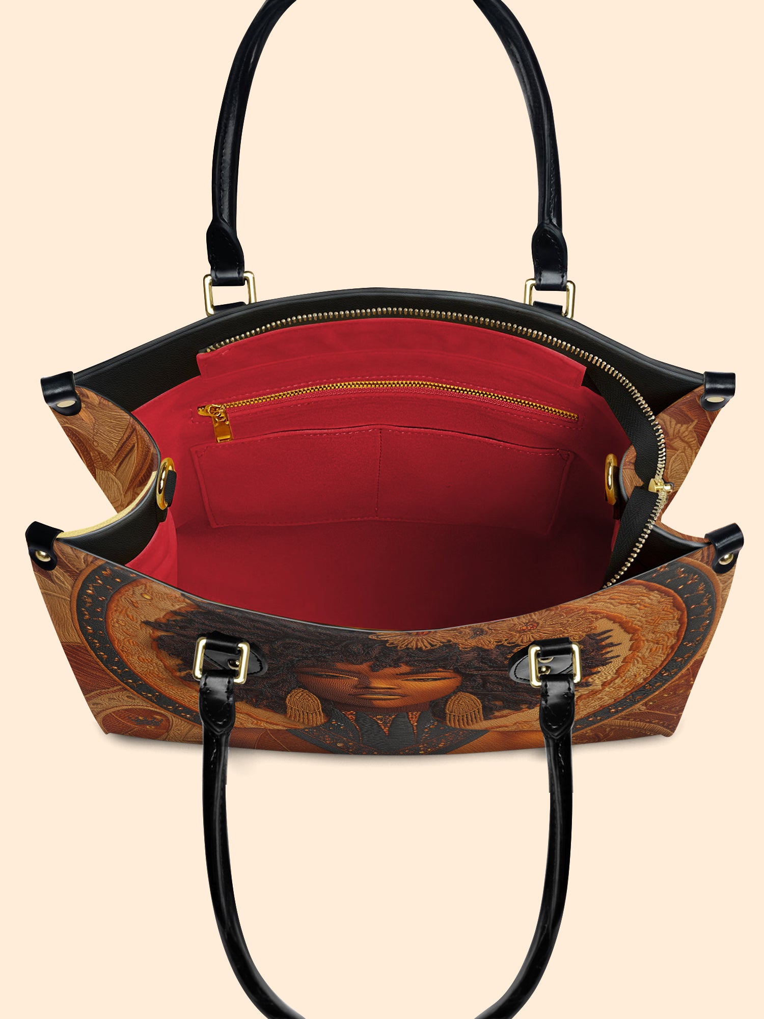 Obsidian Muse Premium Leather Handbag QR0XD227