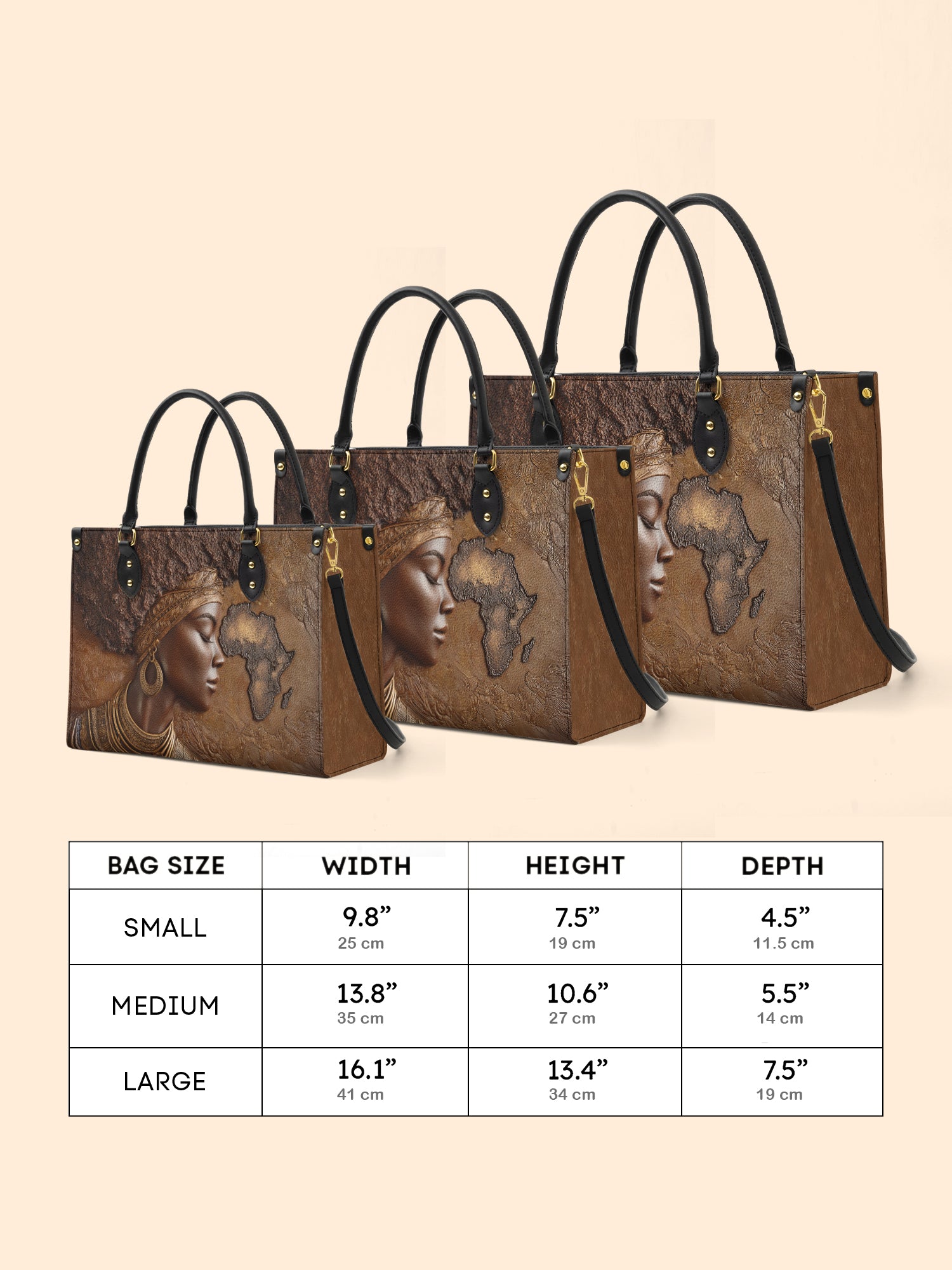 African Roots Premium Leather Handbag QR0TD157
