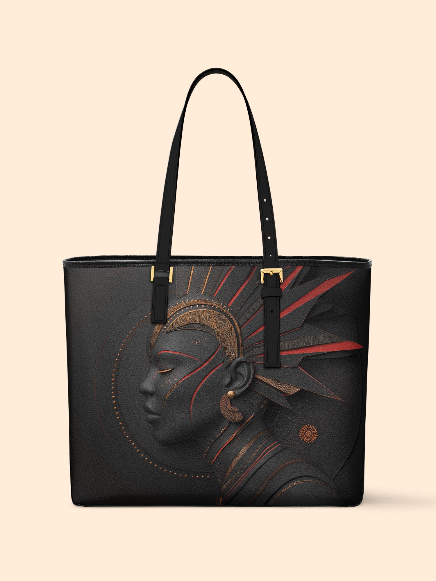 Ashes of Glory Sleek Leather Tote QR0TD067