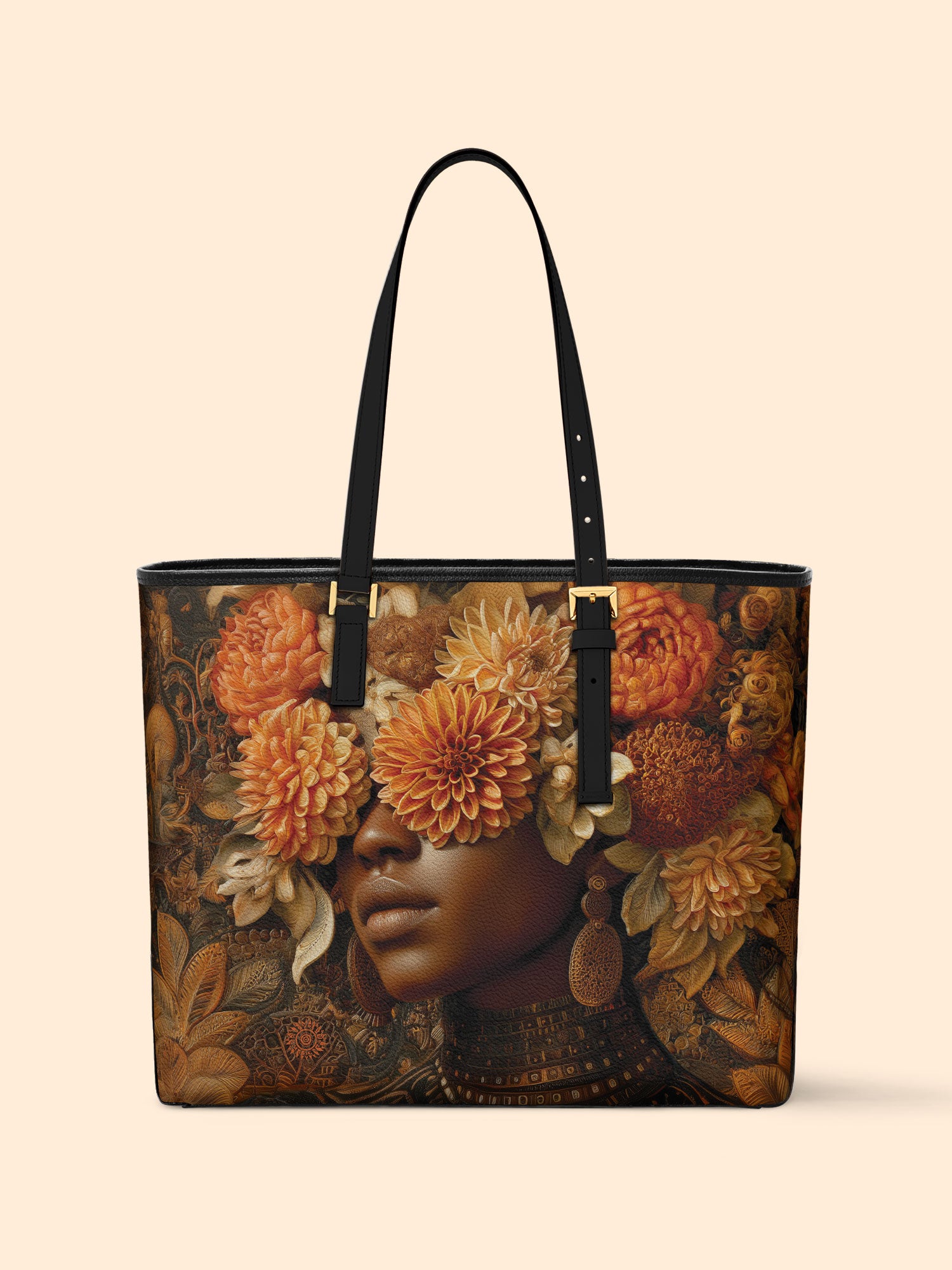 The Unveiling Bloom Sleek Leather Tote QR0TV033