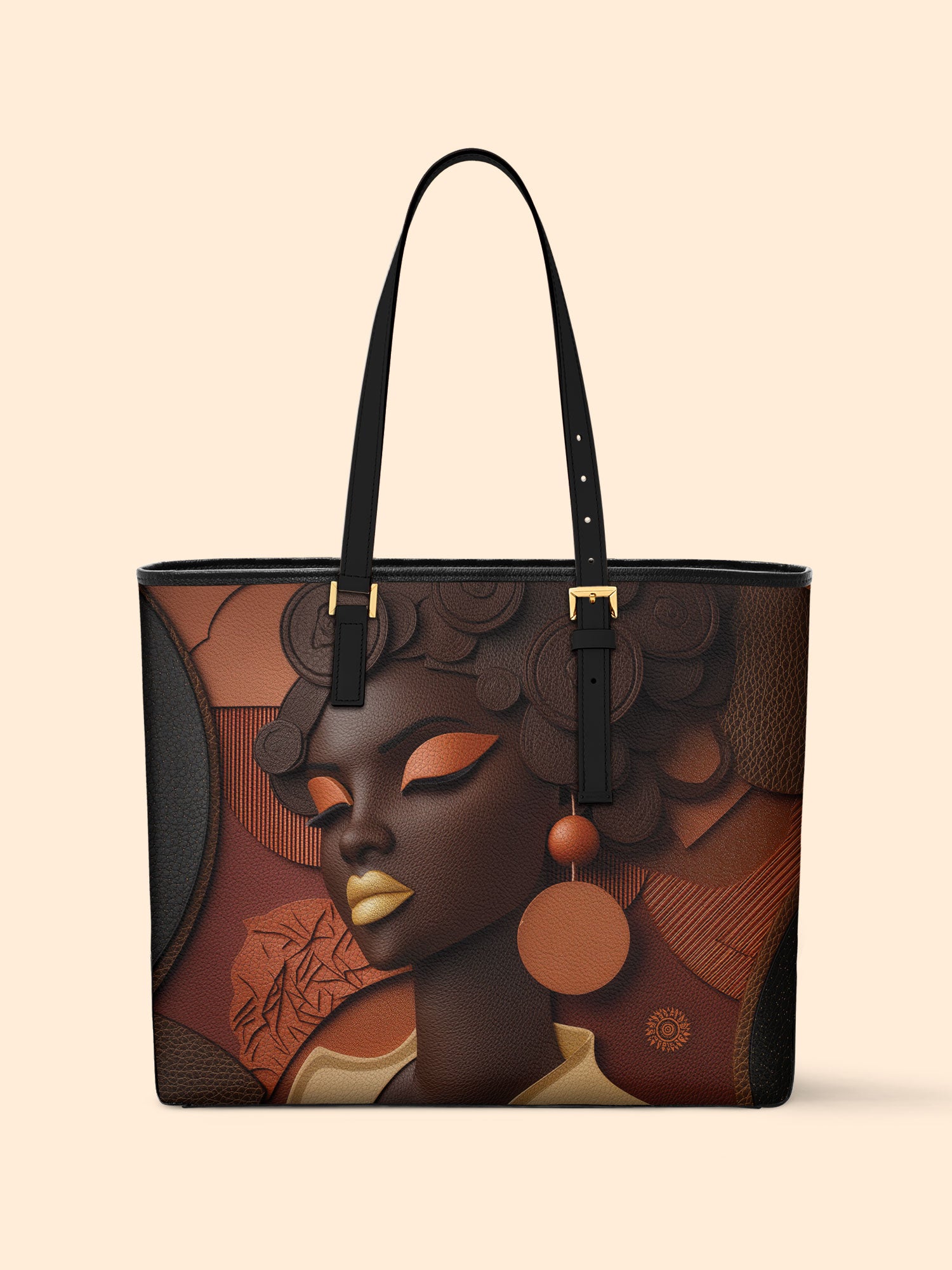 Twist & Rise Sleek Leather Tote QR0TD115