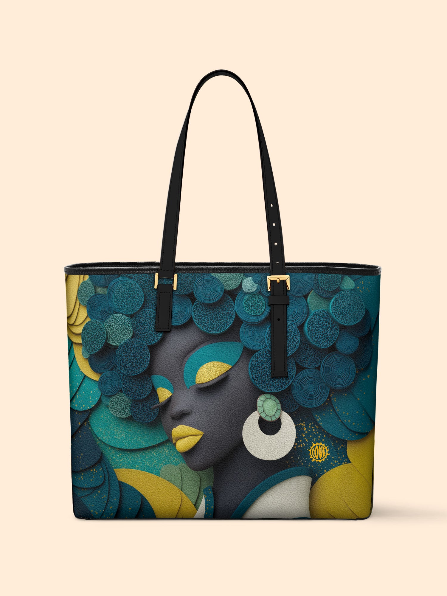 Echo Coil Sleek Leather Tote QR0TD112