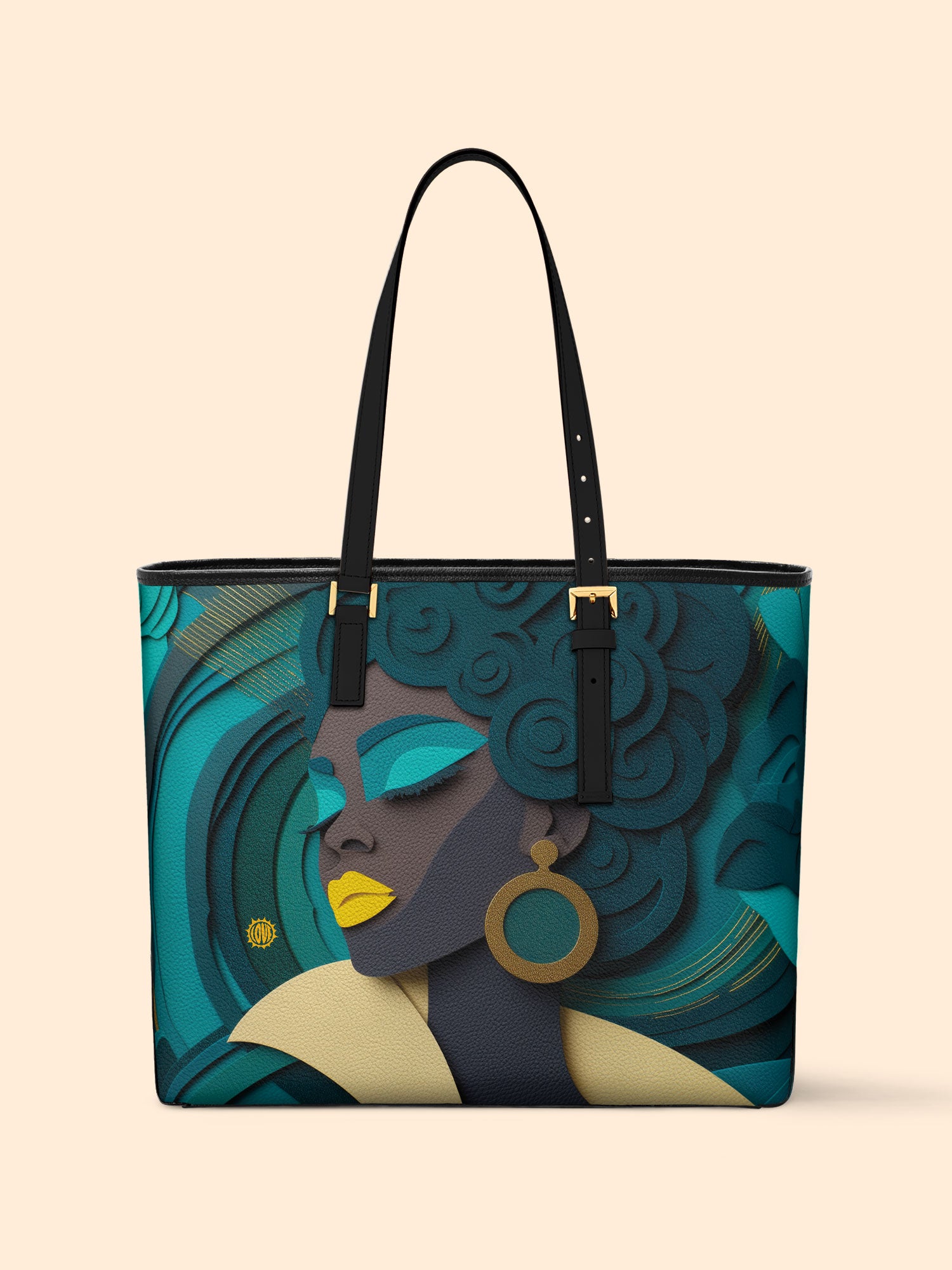 Rooted Spiral Sleek Leather Tote QR0TD114
