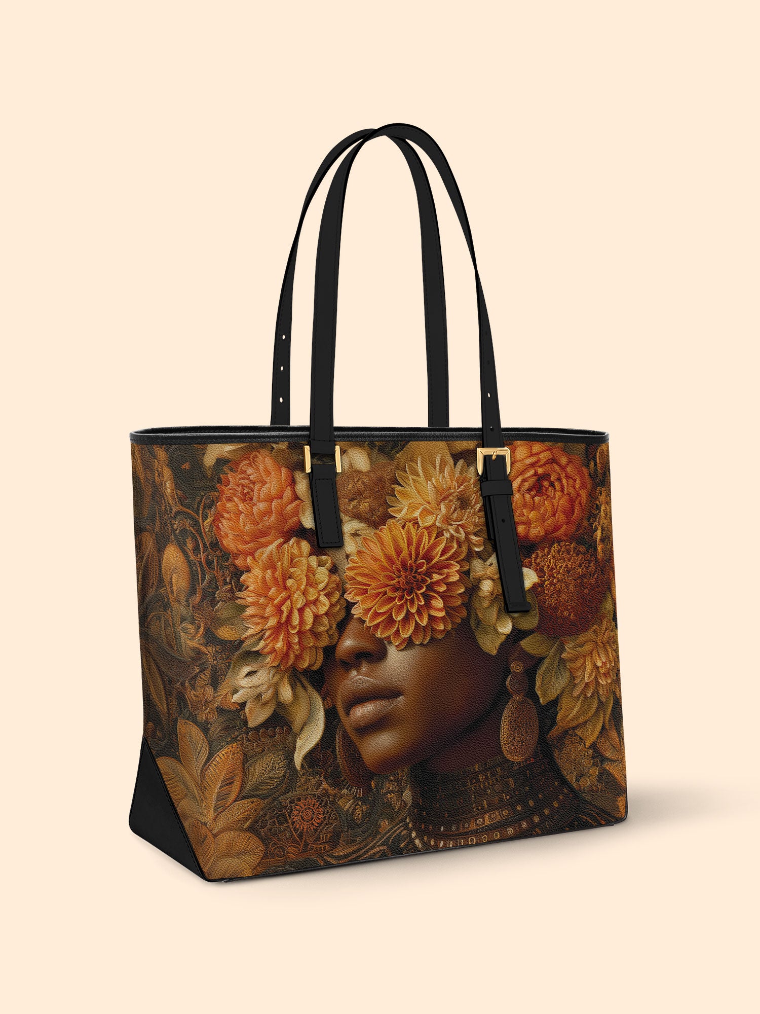 The Unveiling Bloom Sleek Leather Tote QR0TV033