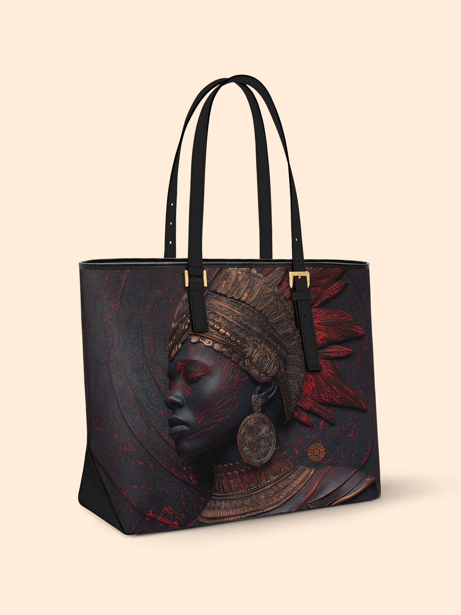 Inferno Spirit Sleek Leather Tote QR0TD065