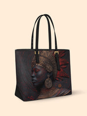 Inferno Spirit Sleek Leather Tote QR0TD065