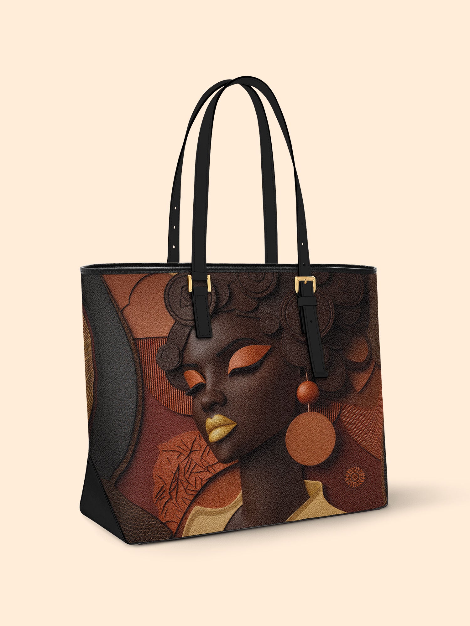 Twist & Rise Sleek Leather Tote QR0TD115