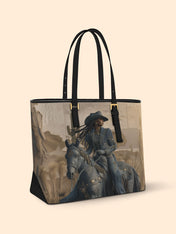 Sunkissed Spurs Sleek Leather Tote QR0TD076