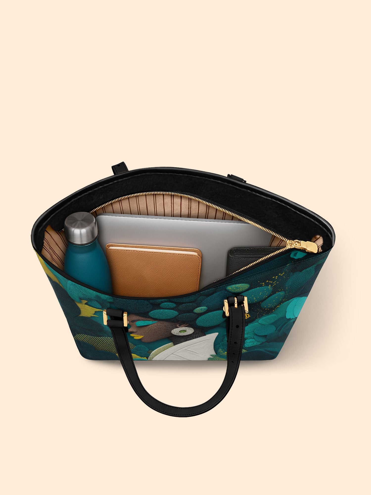 Knots Of Glor Sleek Leather Tote QR0TD113