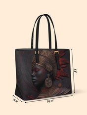 Inferno Spirit Sleek Leather Tote QR0TD065