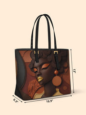 Twist & Rise Sleek Leather Tote QR0TD115