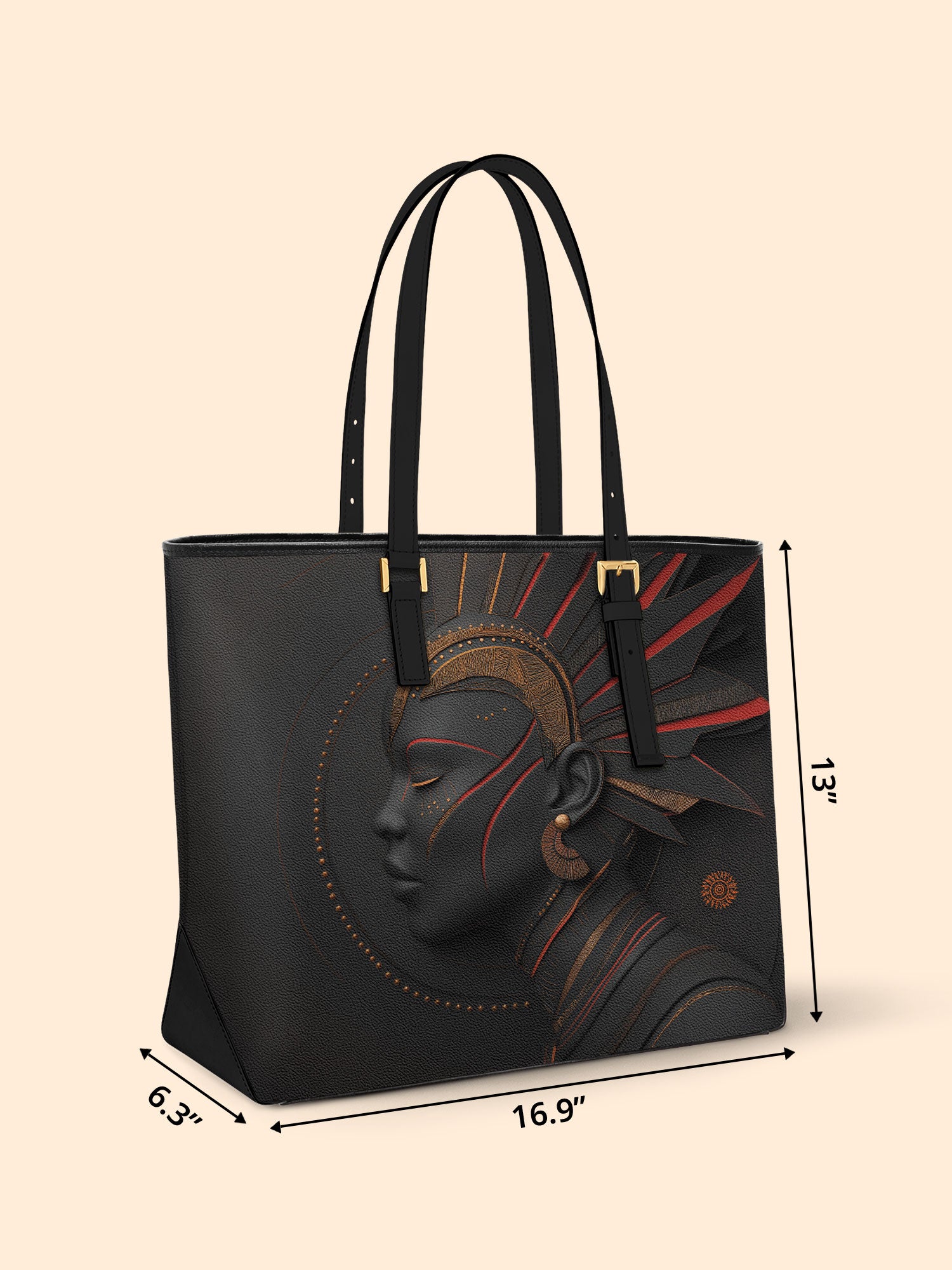 Ashes of Glory Sleek Leather Tote QR0TD067
