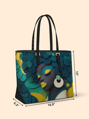 Echo Coil Sleek Leather Tote QR0TD112