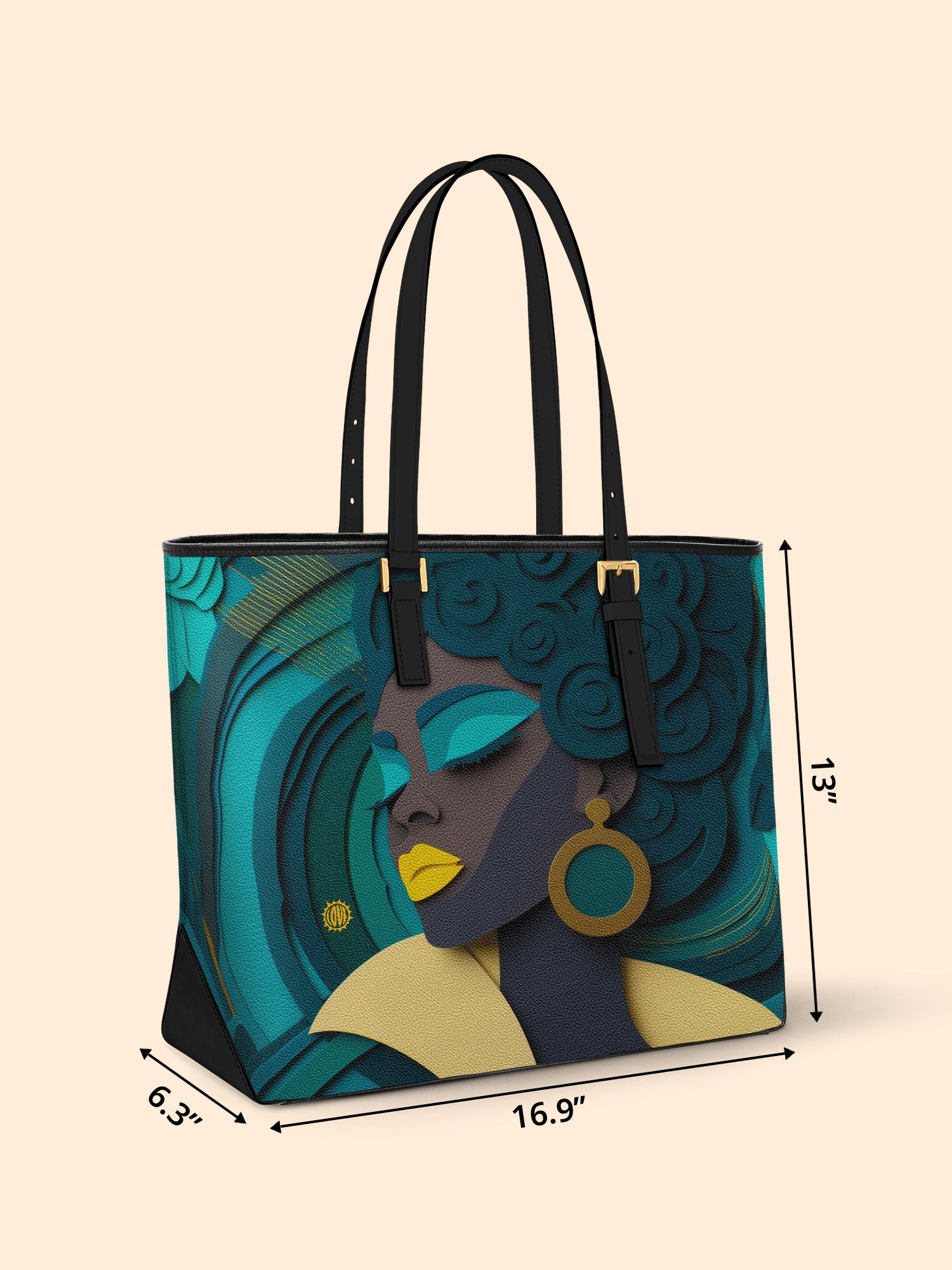 Rooted Spiral Sleek Leather Tote QR0TD114