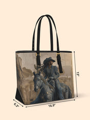 Sunkissed Spurs Sleek Leather Tote QR0TD076
