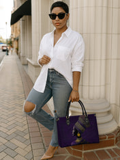 Regal Silence Premium Leather Handbag QR0TV173