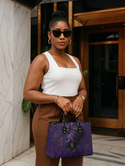 Violet Grace Premium Leather Handbag QR0TV177