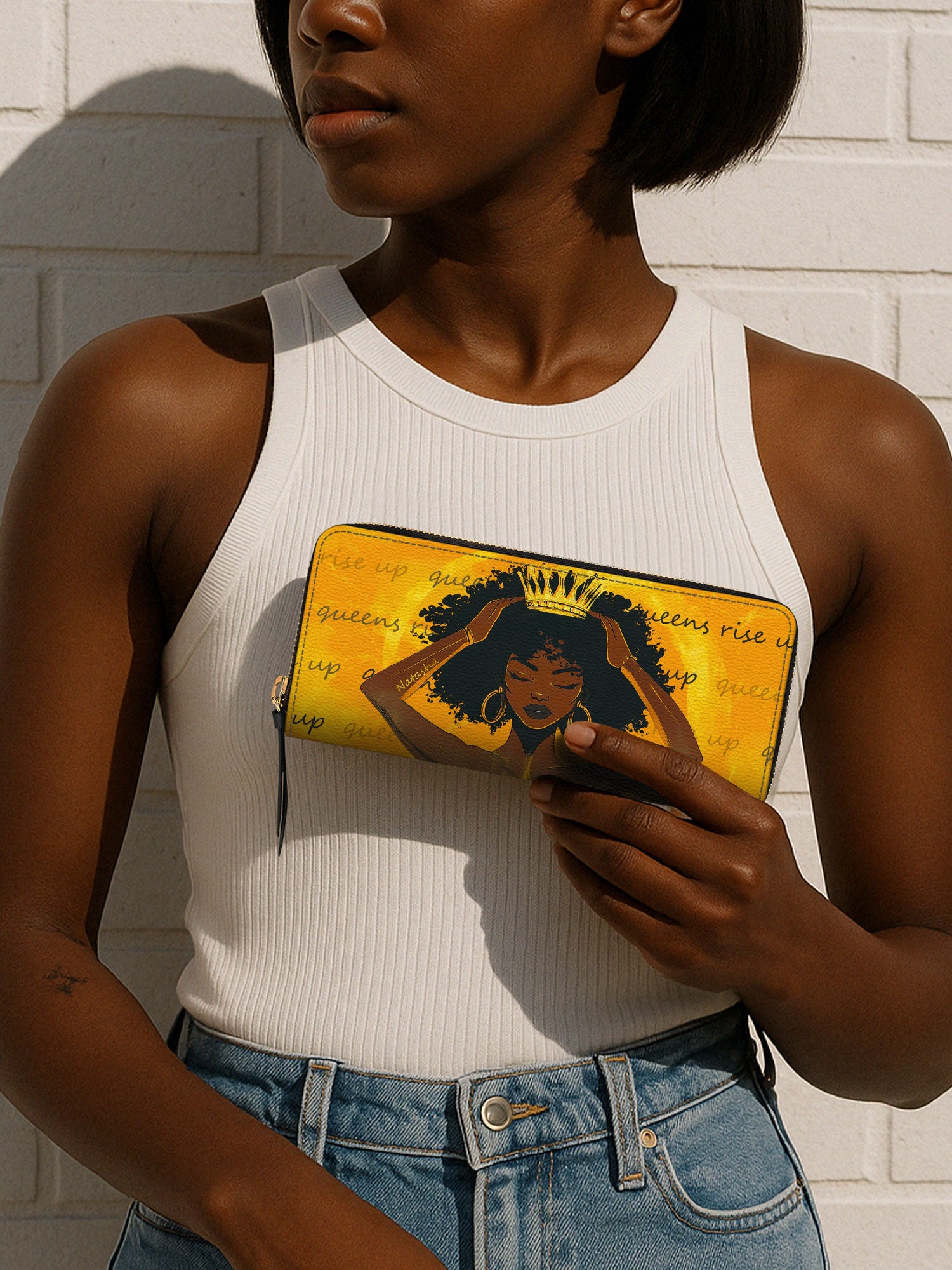 Crown of Resilience Slimline Zippy Wallet