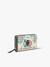 Flower Crown Serenity Slimline Zippy Wallet