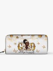 Golden Glow Grace Slimline Zippy Wallet