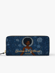 Goddess in Bloom Slimline Zippy Wallet