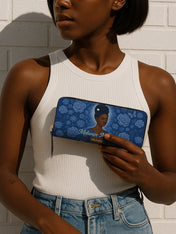Melanin Majesty Slimline Zippy Wallet