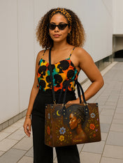 Graceful Bloom Premium Leather Handbag