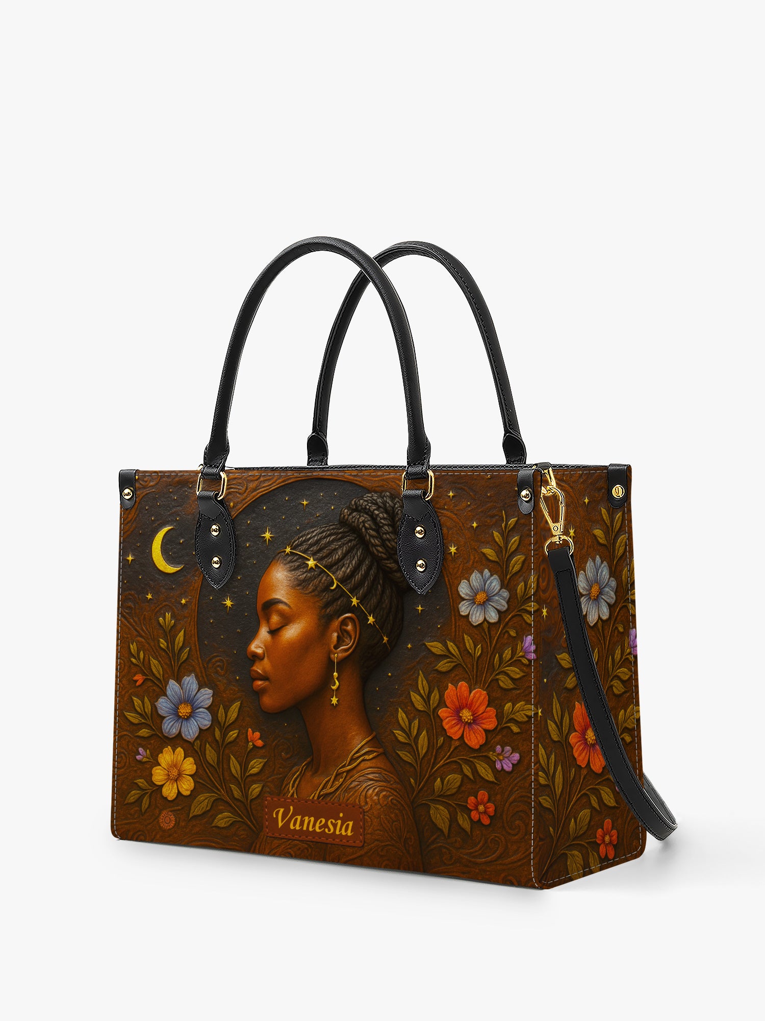 Graceful Bloom Premium Leather Handbag