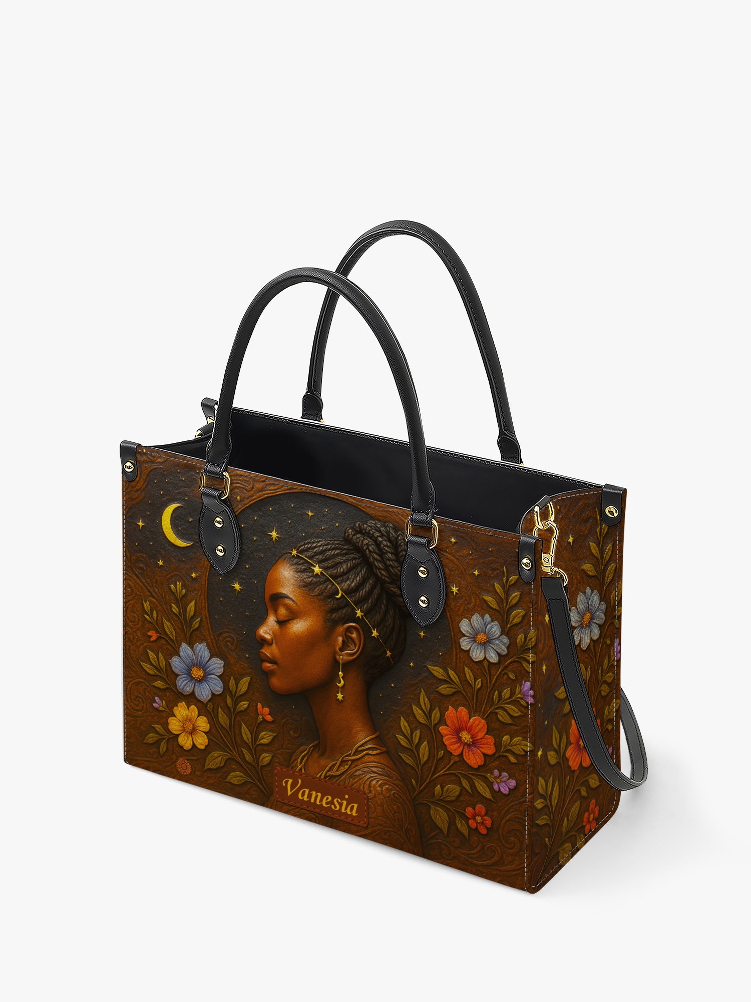 Graceful Bloom Premium Leather Handbag
