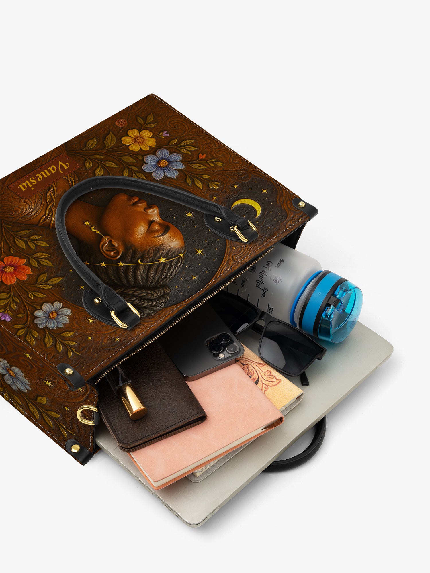 Graceful Bloom Premium Leather Handbag