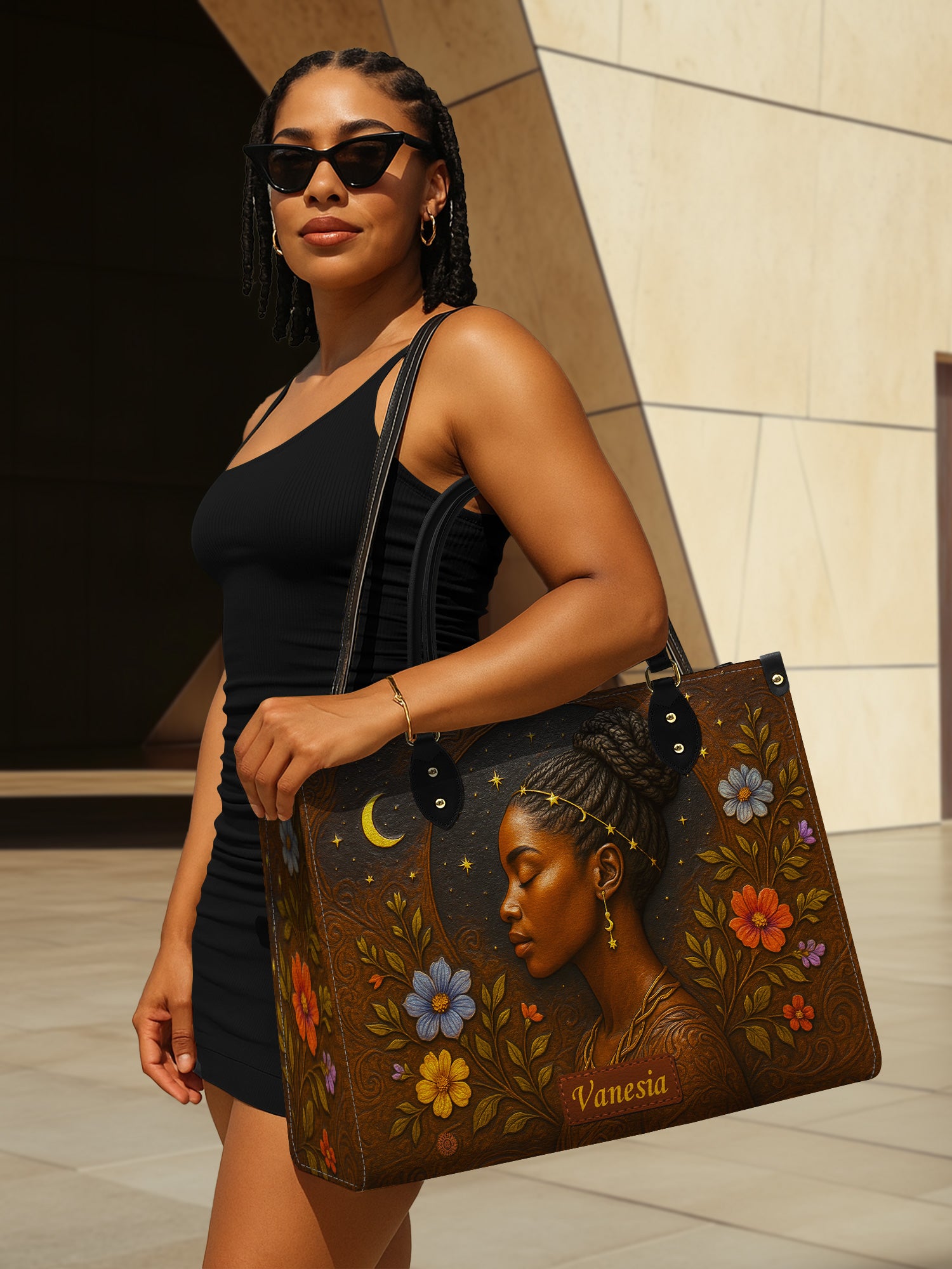 Graceful Bloom Premium Leather Handbag