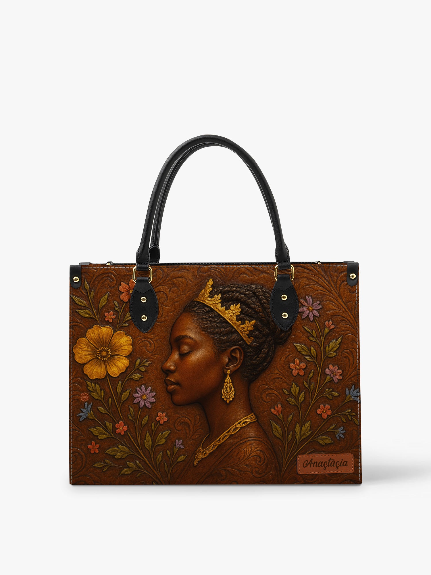 Blossoming Elegance Premium Leather Handbag