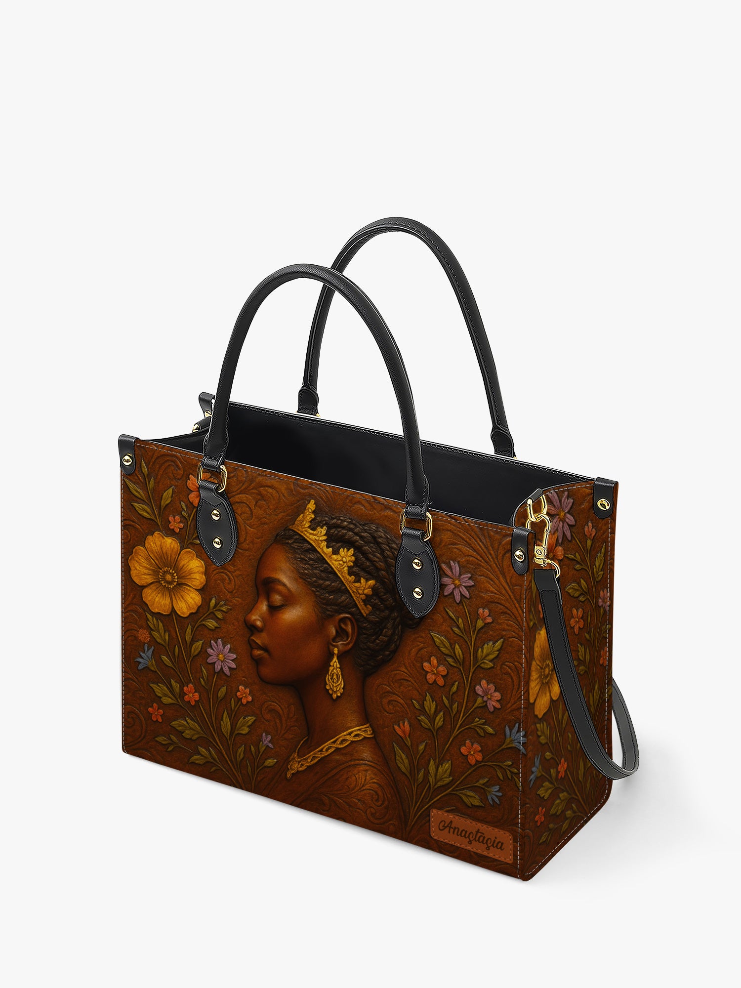 Blossoming Elegance Premium Leather Handbag