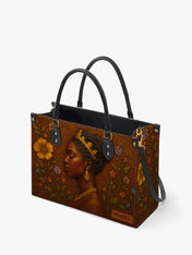 Blossoming Elegance Premium Leather Handbag