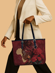 African Blaze Leather Bucket Bag QR0XD726