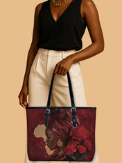 African Blaze Leather Bucket Bag QR0XD726